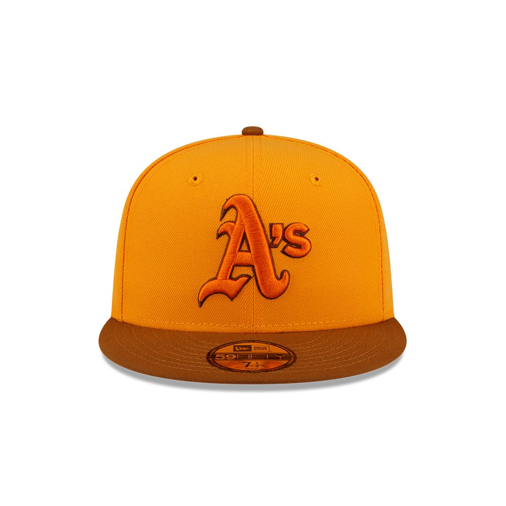 GORRA 59FIFTY MLB OAKLAND ATHLETICS PROPERTIES NARANJA - 3
