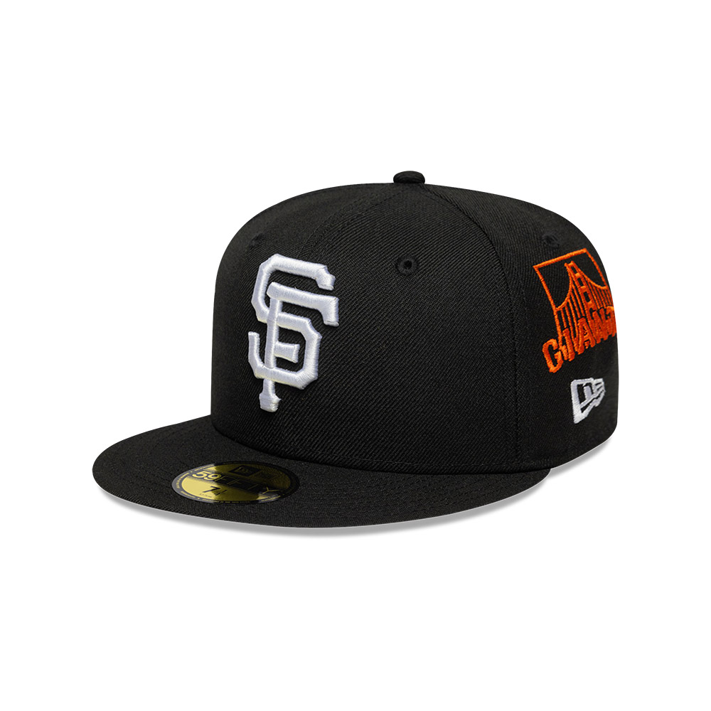 GORRA 59FIFTY MLB SAN FRANCISCO GIANTS ALL OVER NEGRO - 1
