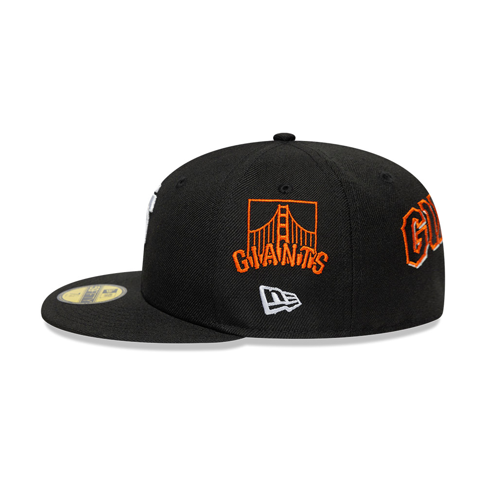 GORRA 59FIFTY MLB SAN FRANCISCO GIANTS ALL OVER NEGRO - 4