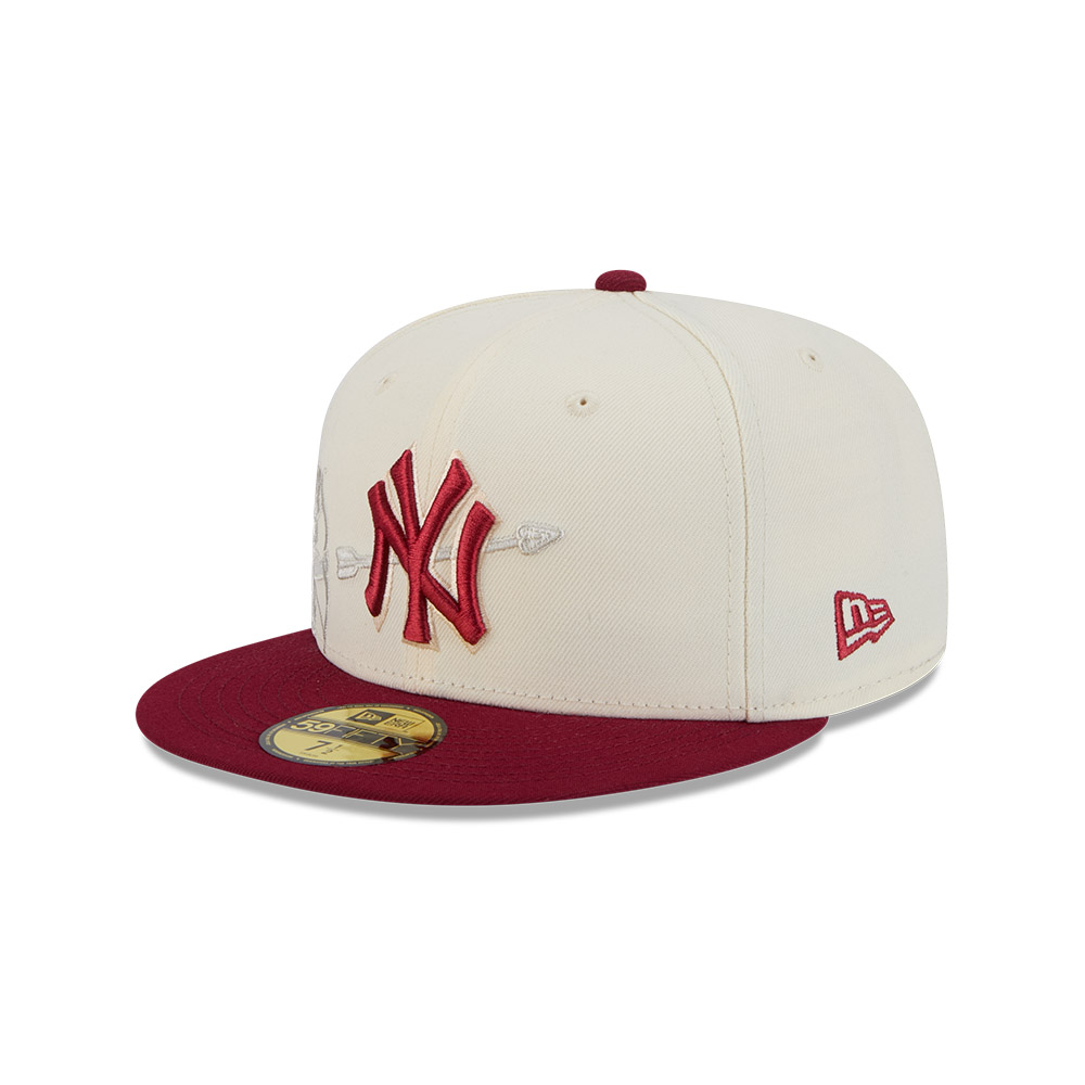 GORRA 59FIFTY MLB NEW YORK YANKEES NA ECOM CUSTOMS BLANCO - 1
