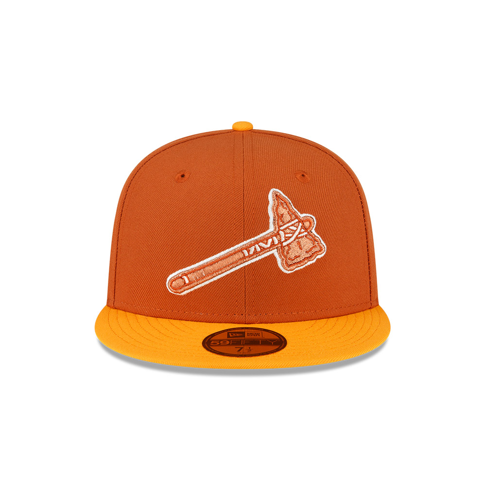 GORRA 59FIFTY MLB ATLANTA BRAVES RUST COPPER PROPERTIES NARANJA - 3
