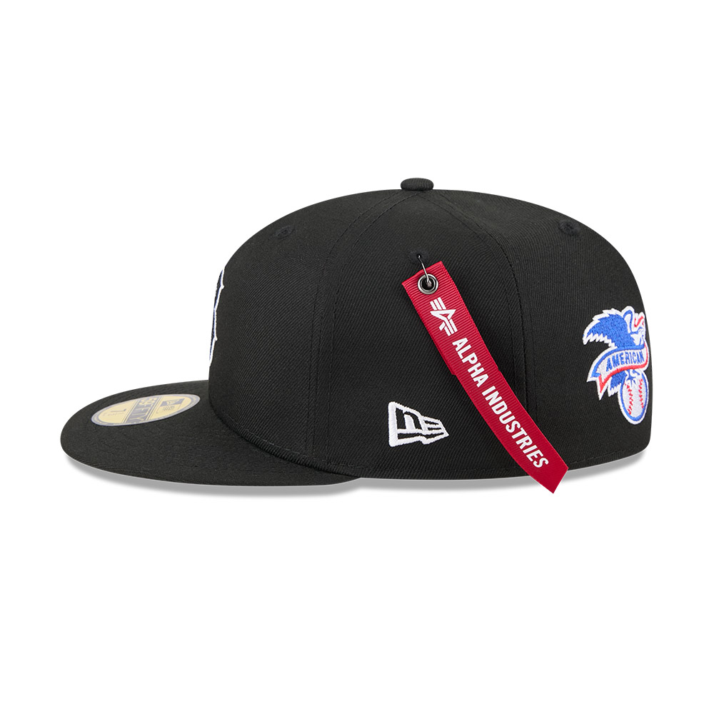 GORRA 59FIFTY MLB BOSTON RED SOX ALPHA INDUSTRIES NEGRO - 4