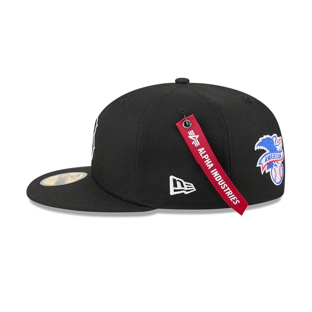 GORRA 59FIFTY MLB BOSTON RED SOX ALPHA INDUSTRIES NEGRO - 4