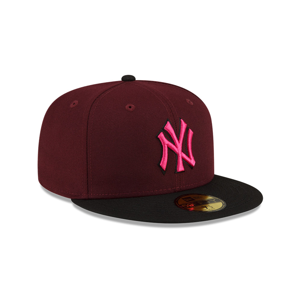 GORRA 59FIFTY MLB NEW YORK YANKEES DARK PROPERTIES MORADO - 2