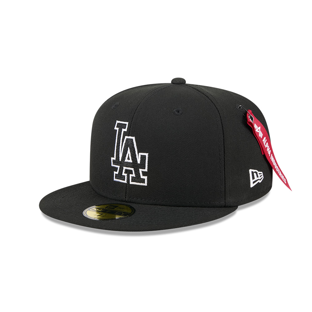 GORRA 59FIFTY MLB LOS ANGELES DODGERS ALPHA INDUSTRIES NEGRO - 1