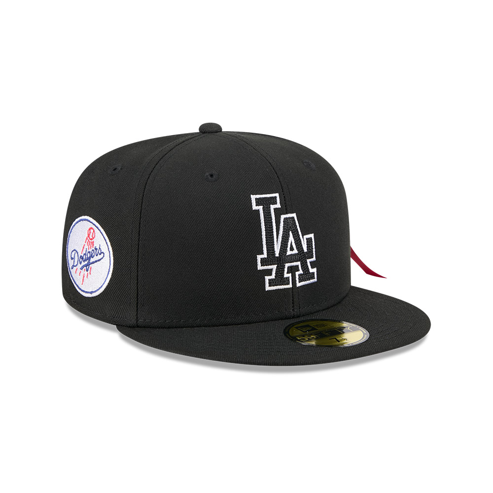 GORRA 59FIFTY MLB LOS ANGELES DODGERS ALPHA INDUSTRIES NEGRO - 2