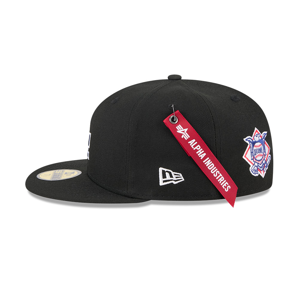 GORRA 59FIFTY MLB LOS ANGELES DODGERS ALPHA INDUSTRIES NEGRO - 4