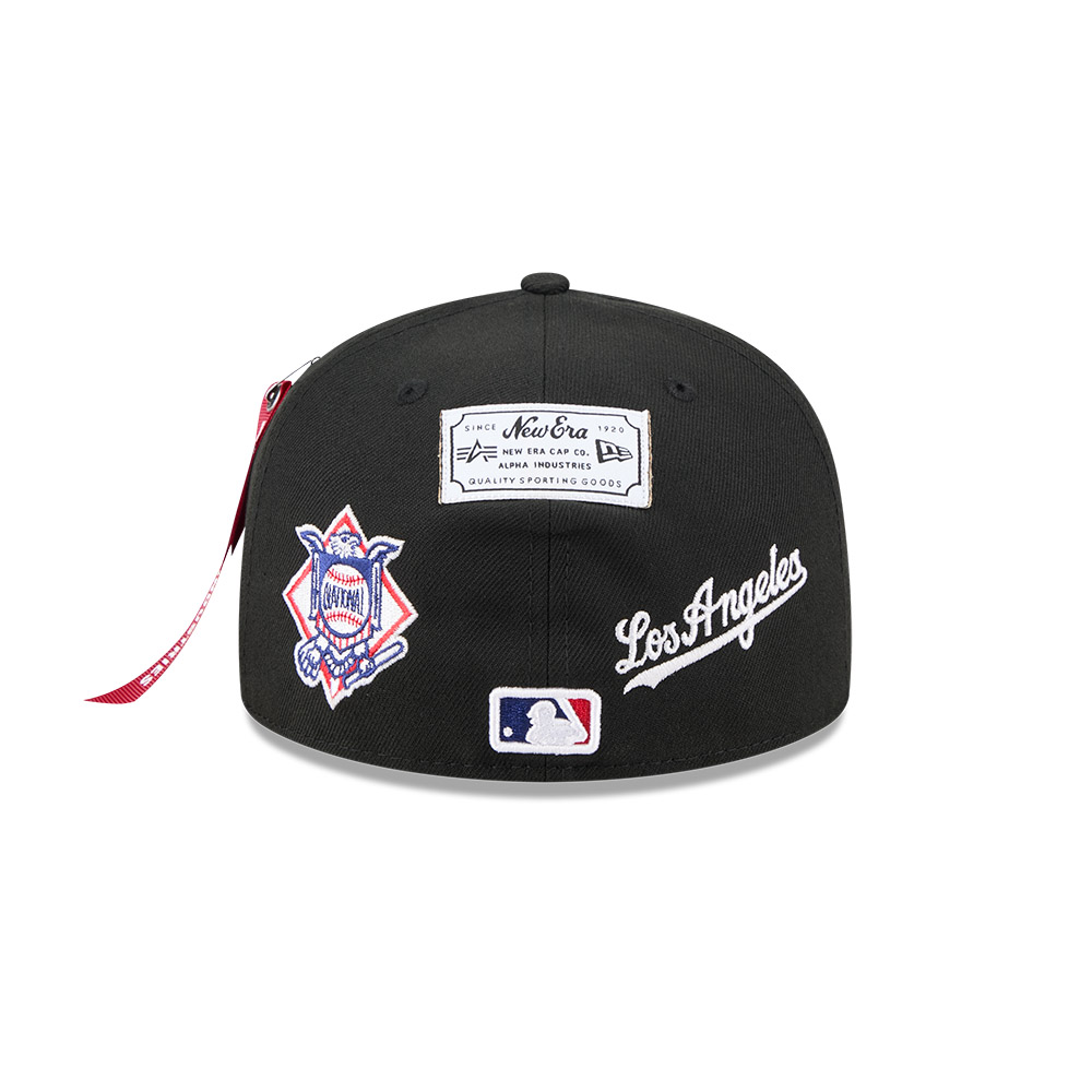 GORRA 59FIFTY MLB LOS ANGELES DODGERS ALPHA INDUSTRIES NEGRO - 6