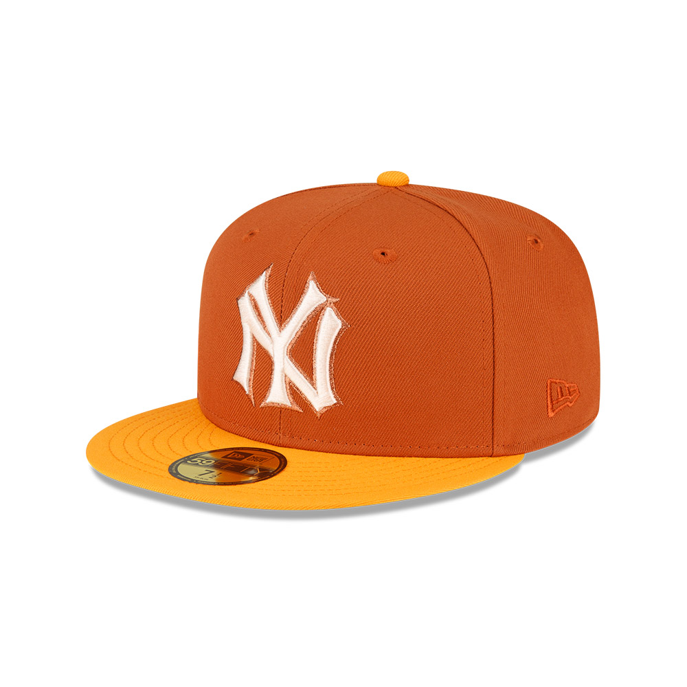 GORRA 59FIFTY MLB NY YANKEES RUST COPPER PROPERTIES NARANJA - 1