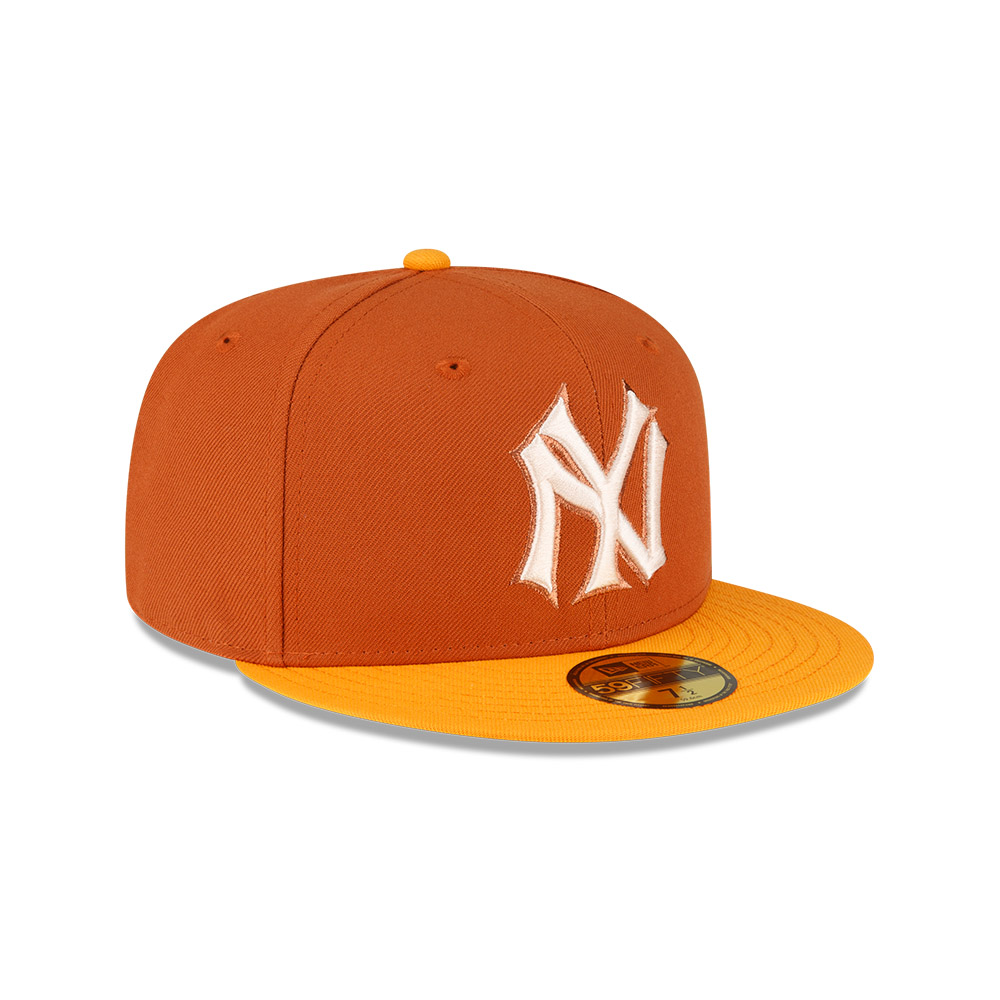 GORRA 59FIFTY MLB NY YANKEES RUST COPPER PROPERTIES NARANJA - 2
