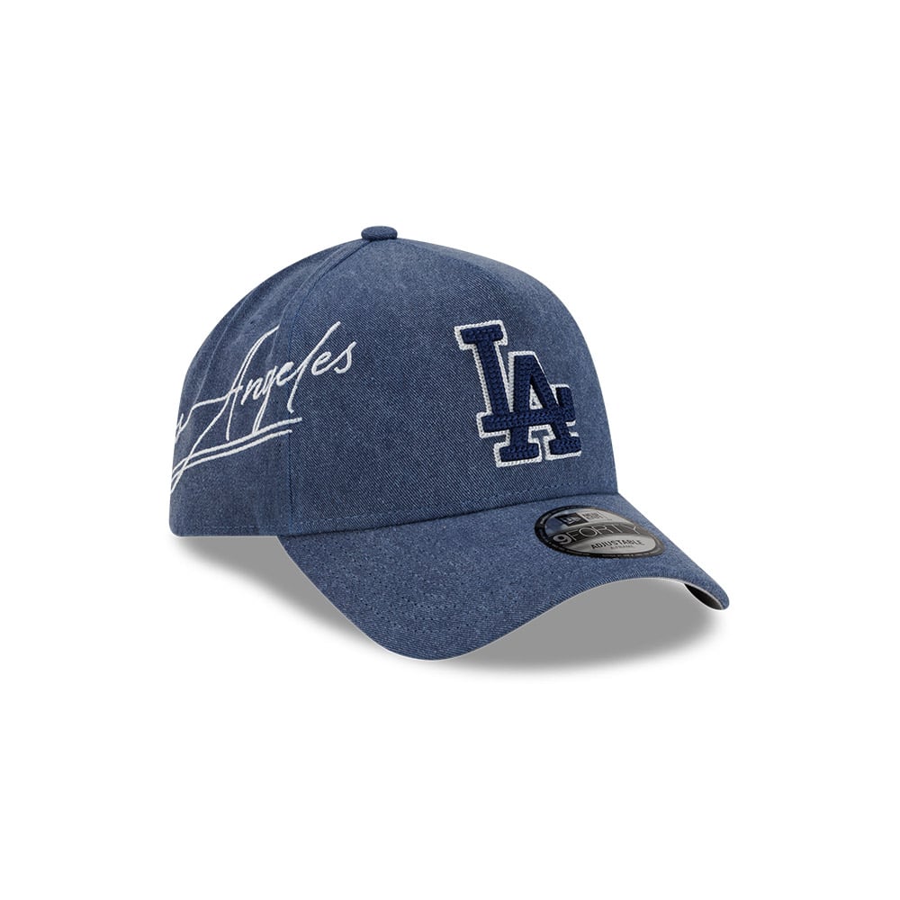 GORRA 9FORTY MLB LOS ANGELES DODGERS SCRIPT WASH AZUL - 2