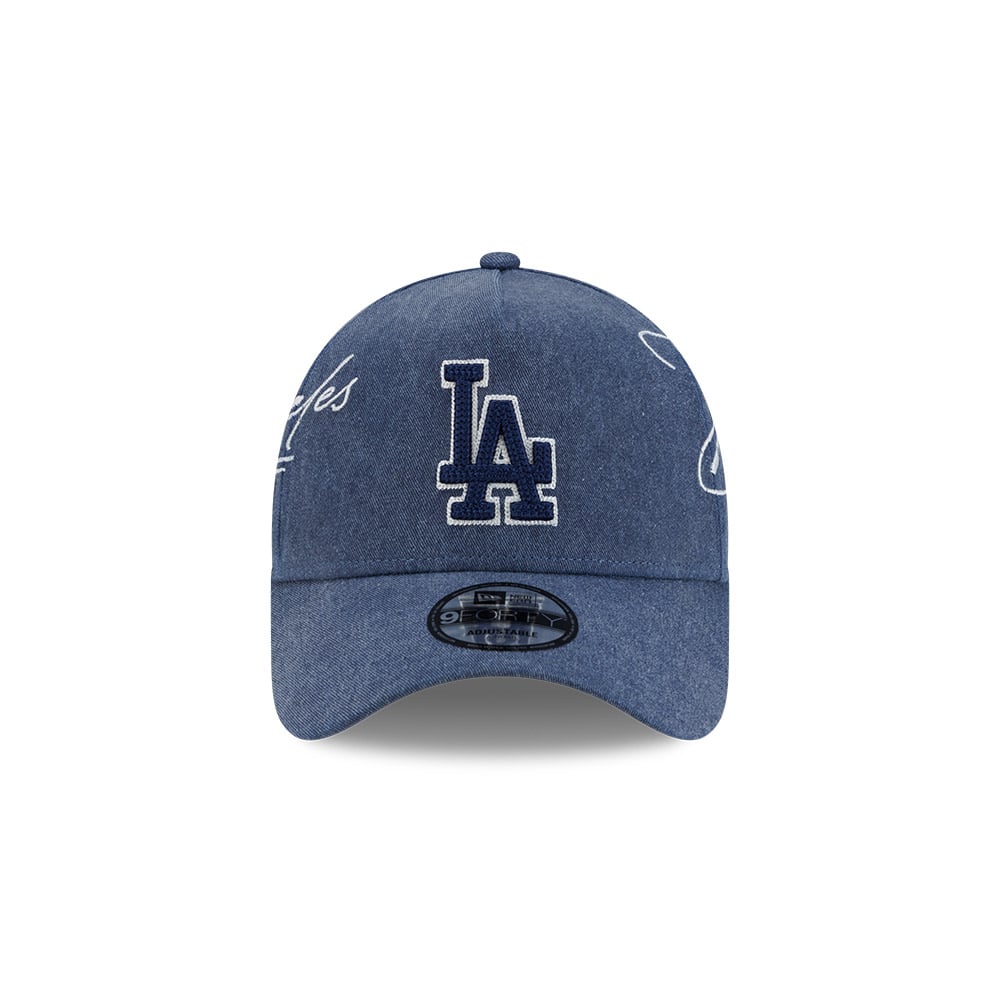 GORRA 9FORTY MLB LOS ANGELES DODGERS SCRIPT WASH AZUL - 3