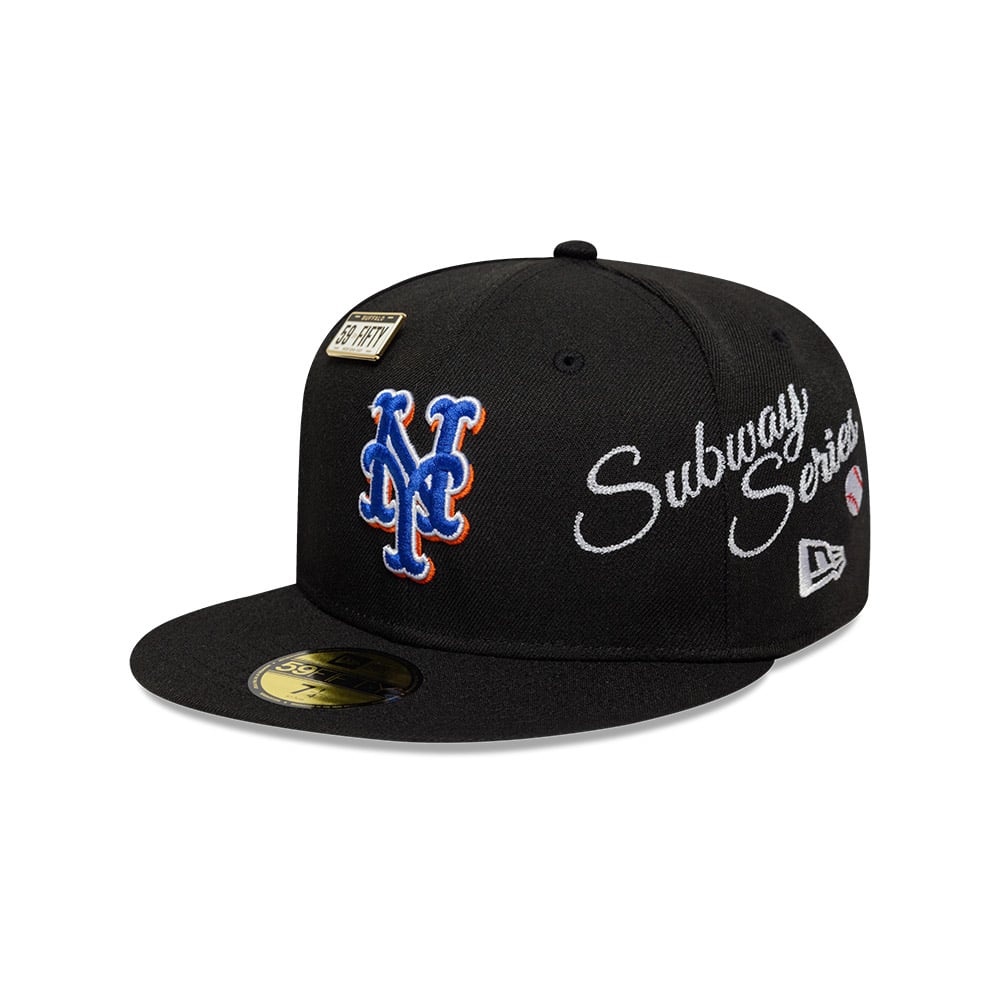 GORRA 59FIFTY MLB NEW YORK METS SUBWAY SERIES NEGRO - 2
