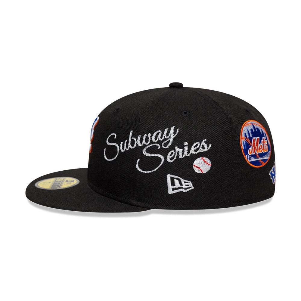 GORRA 59FIFTY MLB NEW YORK METS SUBWAY SERIES NEGRO - 4