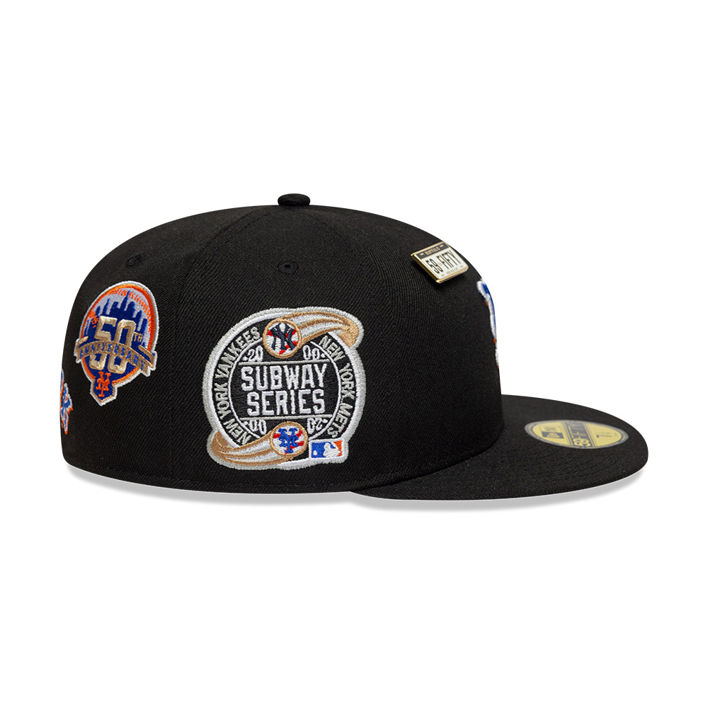 GORRA 59FIFTY MLB NEW YORK METS SUBWAY SERIES NEGRO - 6