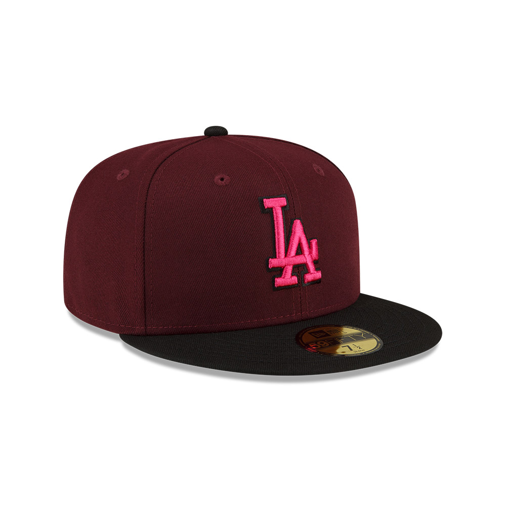 GORRA 59FIFTY MLB LOS ANGELES DODGERS DARK PROPERTIES MORADO - 2