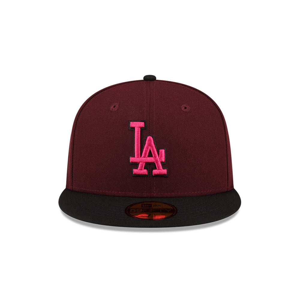 GORRA 59FIFTY MLB LOS ANGELES DODGERS DARK PROPERTIES MORADO - 3