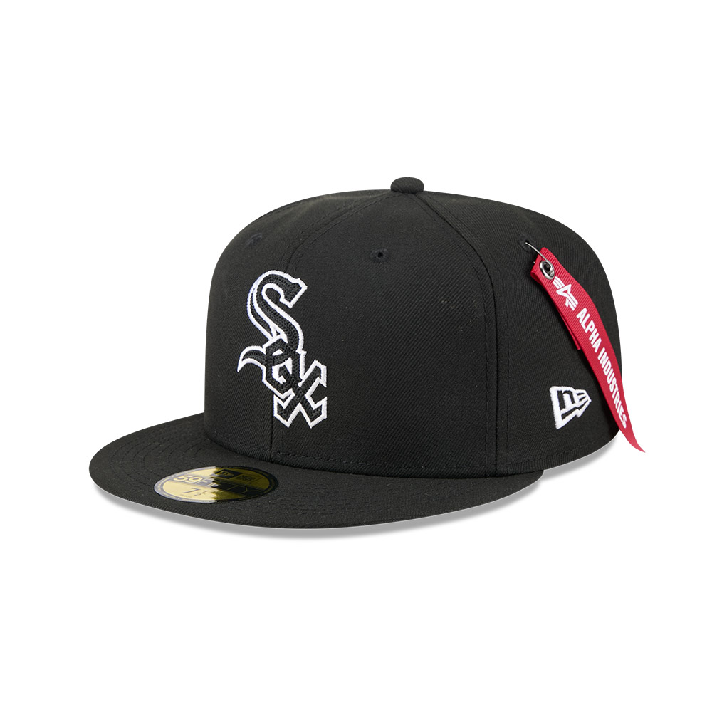 GORRA 59FIFTY MLB CHICAGO WHITE SOX ALPHA INDUSTRIES NEGRO - 1