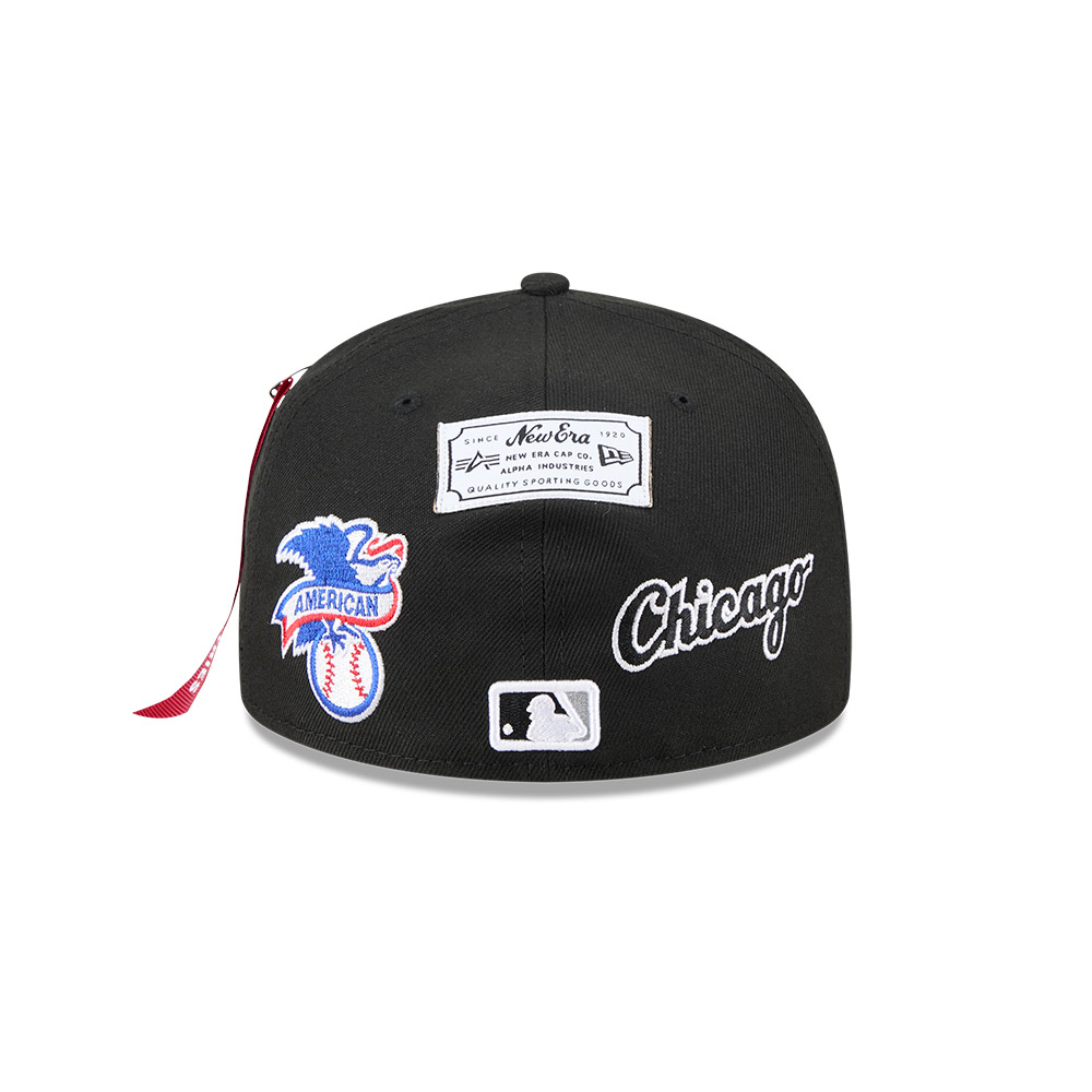 GORRA 59FIFTY MLB CHICAGO WHITE SOX ALPHA INDUSTRIES NEGRO - 5