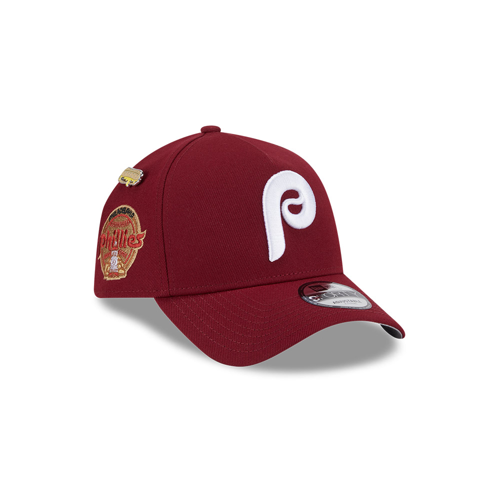 GORRA 9FORTY MLB PHILADELPHIA PHILLIES LOCAL DISH PIN ROJO - 1