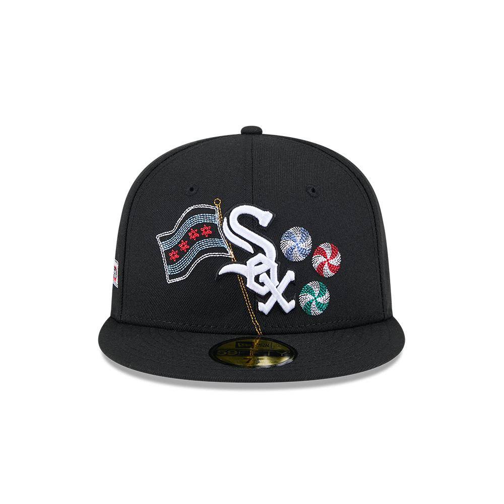 GORRA 59FIFTY MLB CHICAGO WHITE SOX STATE STITCH NEGRO - 3