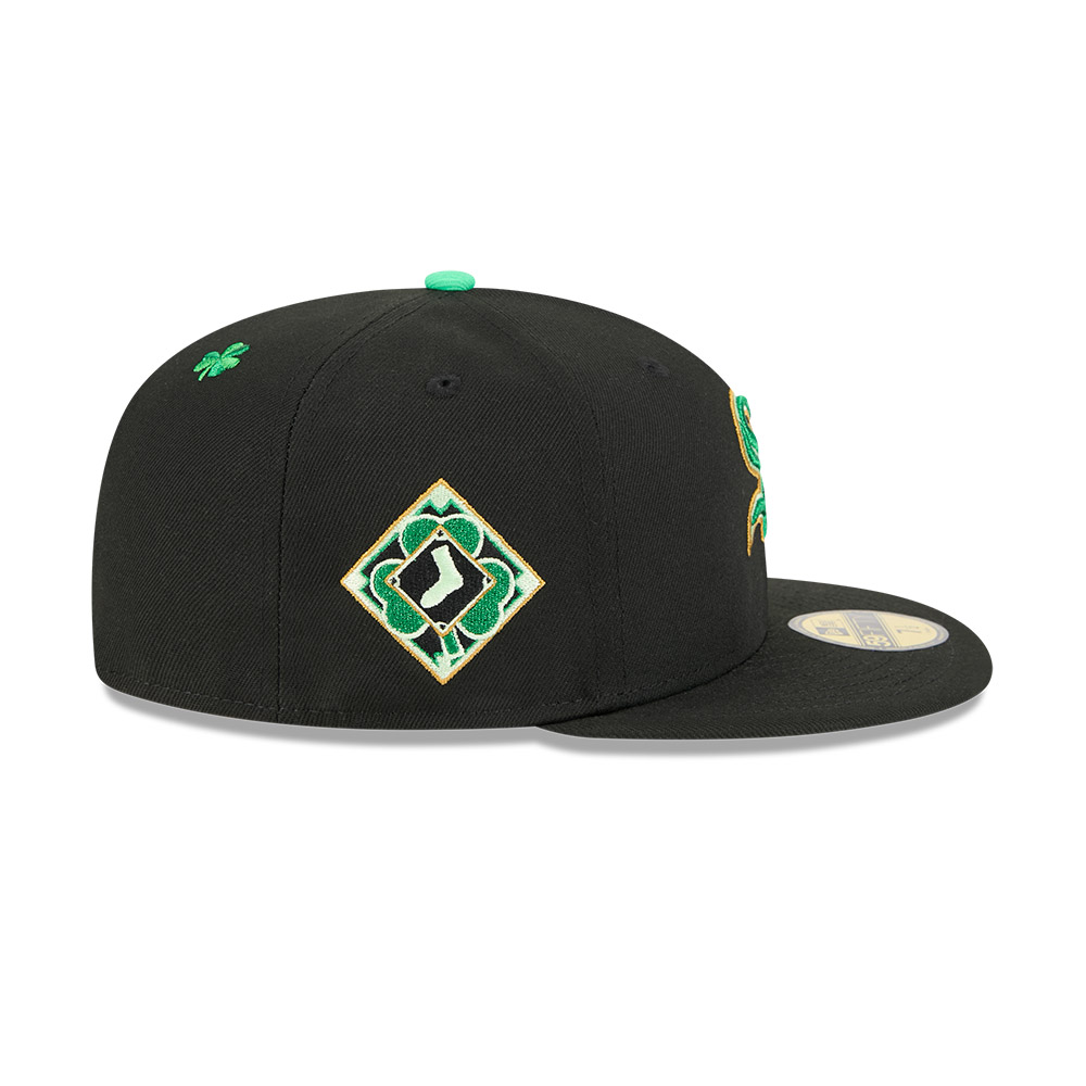 GORRA 59FIFTY MLB CHICAGO WHITE SOX ST PATRICK'S NEGRO - 6