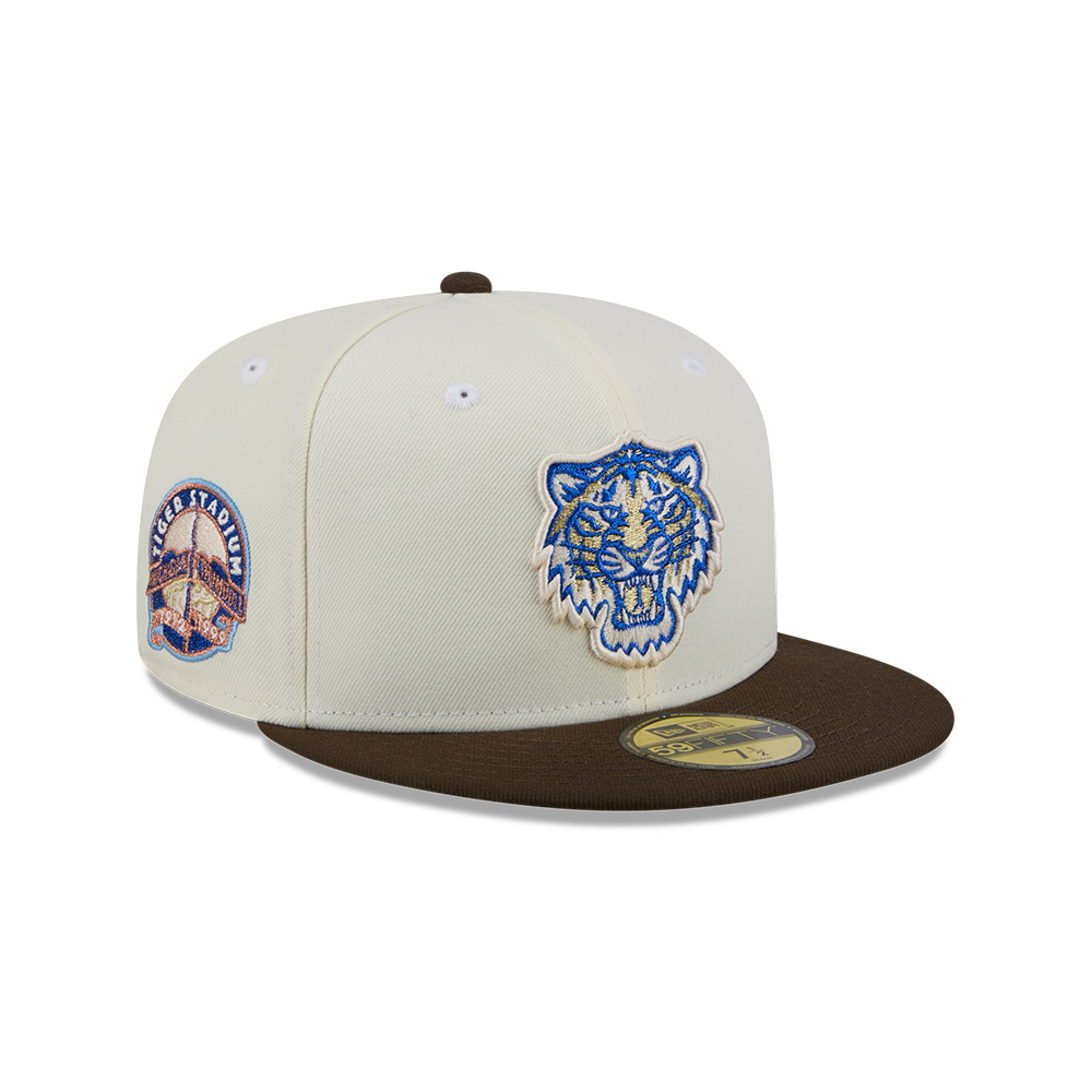 GORRA 59FIFTY MLB DETROIT TIGERS CHROME WALNUT CREMA - 1