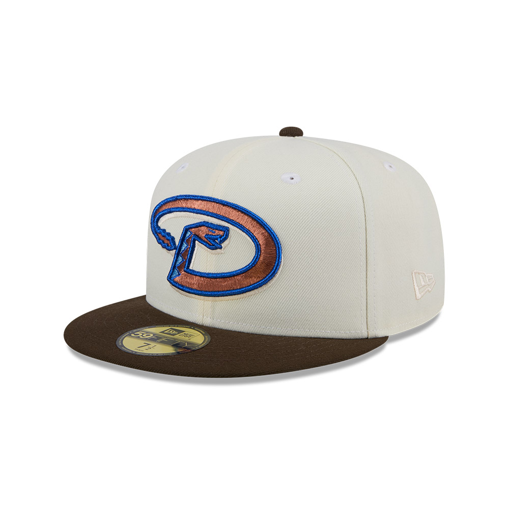 GORRA 59FIFTY MLB ARIZONA DIAMONDBACKS CHROME WALNUT CREMA - 2