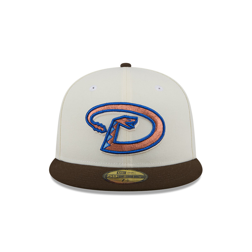 GORRA 59FIFTY MLB ARIZONA DIAMONDBACKS CHROME WALNUT CREMA - 3