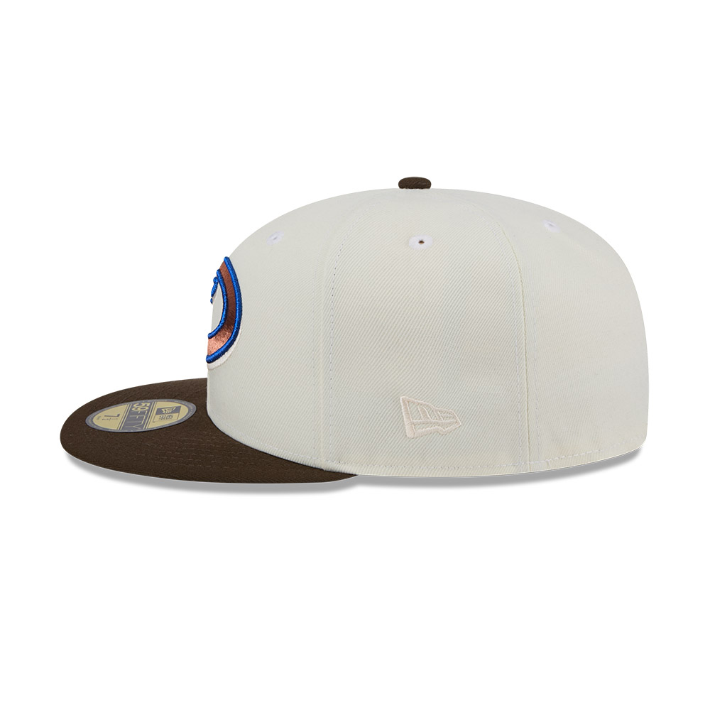 GORRA 59FIFTY MLB ARIZONA DIAMONDBACKS CHROME WALNUT CREMA - 5