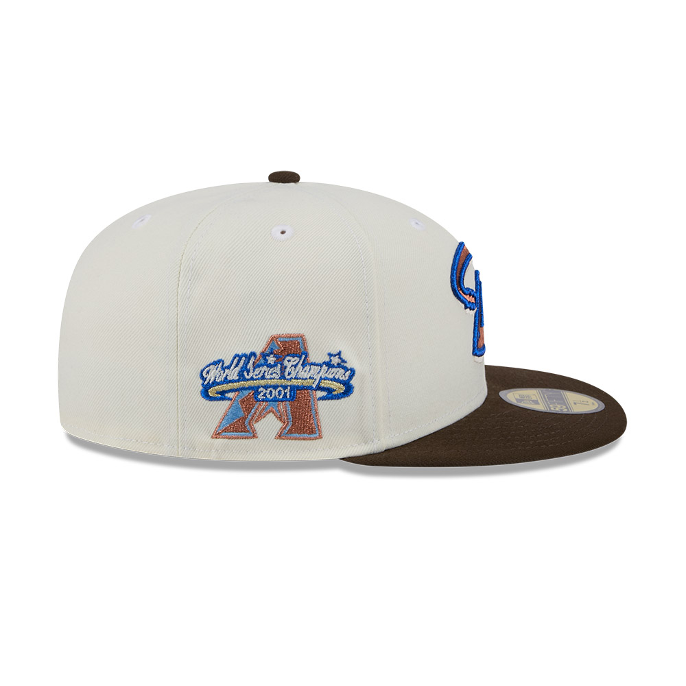 GORRA 59FIFTY MLB ARIZONA DIAMONDBACKS CHROME WALNUT CREMA - 6