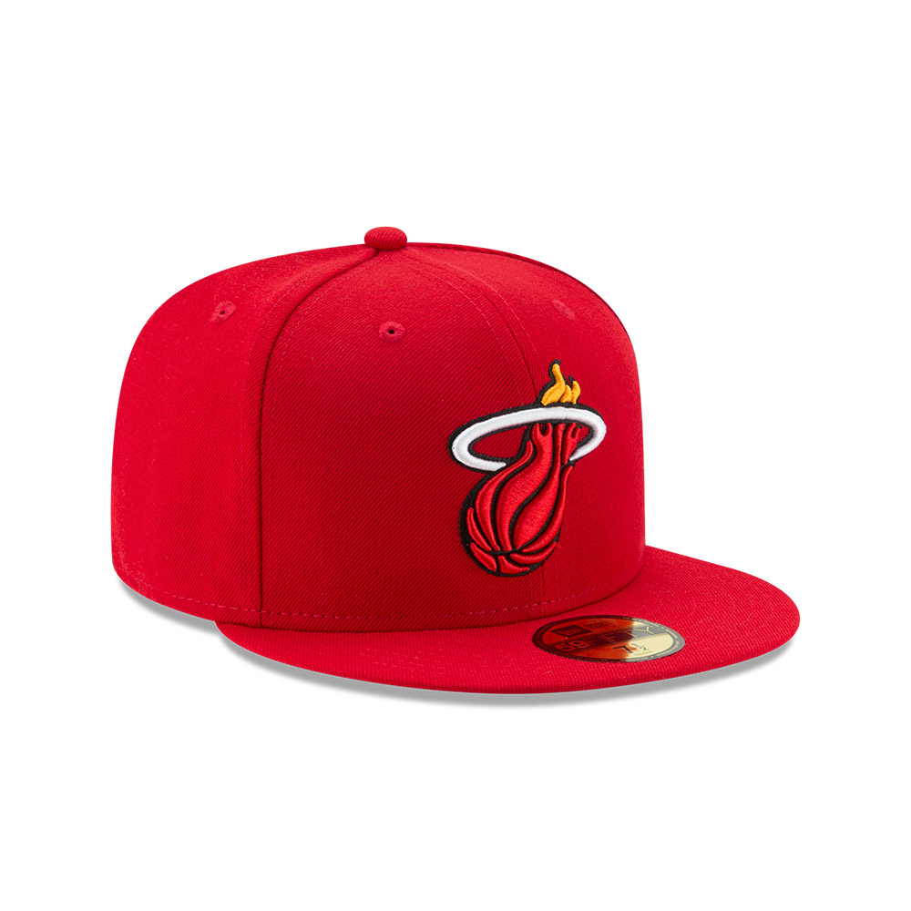GORRA 59FIFTY NBA MIAMI HEAT 5950 SOLID TEAM ROJO - 1