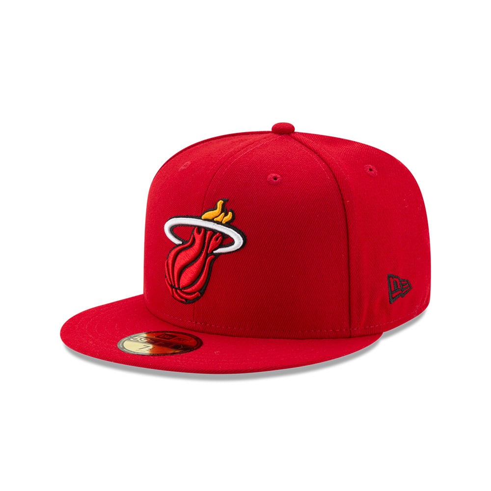 GORRA 59FIFTY NBA MIAMI HEAT 5950 SOLID TEAM ROJO - 2