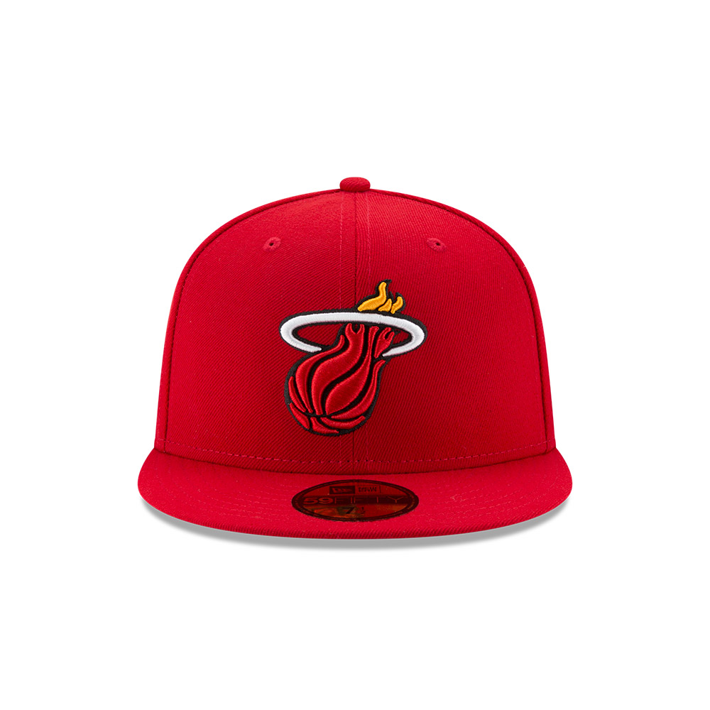 GORRA 59FIFTY NBA MIAMI HEAT 5950 SOLID TEAM ROJO - 3