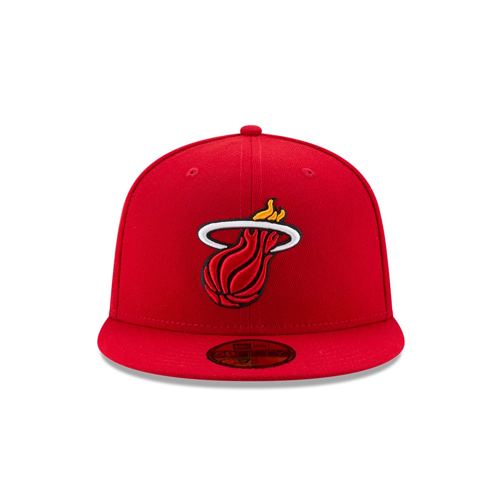 GORRA 59FIFTY NBA MIAMI HEAT 5950 SOLID TEAM ROJO - 3