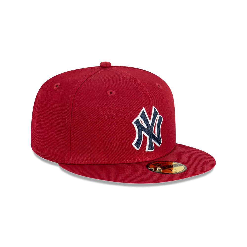 GORRA 59FIFTY MLB NEW YORK YANKEES SEASONAL CHAIN STITCH ROJO - 1