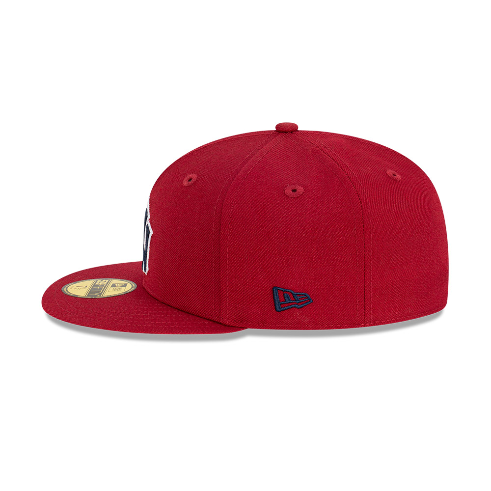 GORRA 59FIFTY MLB NEW YORK YANKEES SEASONAL CHAIN STITCH ROJO - 5