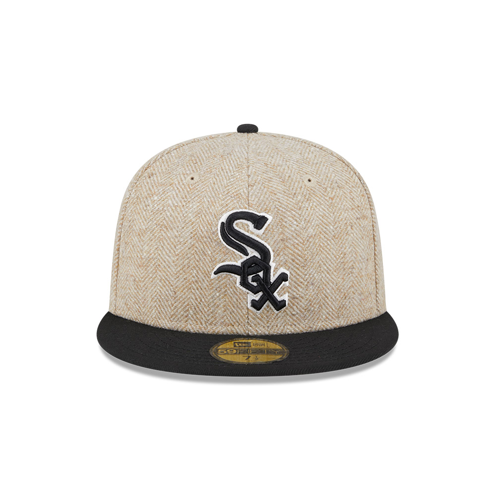 GORRA 59FIFTY MLB CHICAGO WHITE SOX HERRINGBONE MOON BEIGE - 3