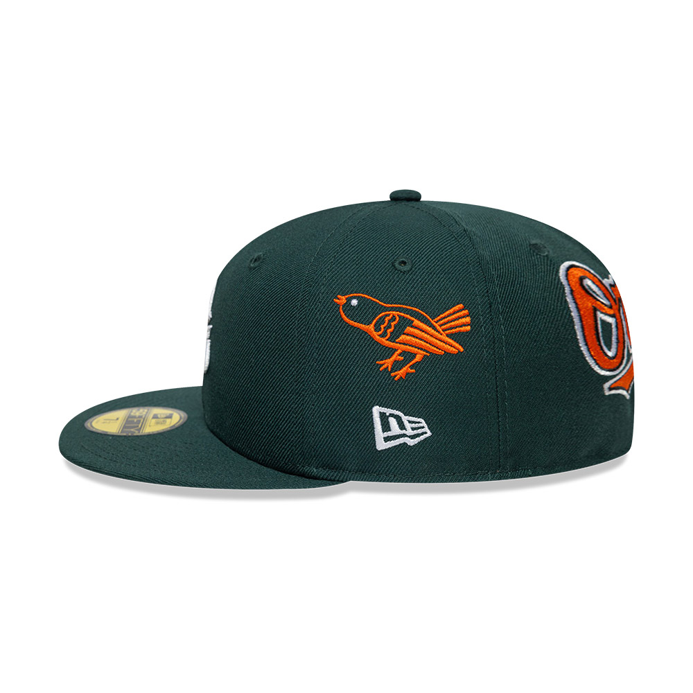 GORRA 59FIFTY MLB BALTIMORE ORIOLES ALL OVER VERDE - 5