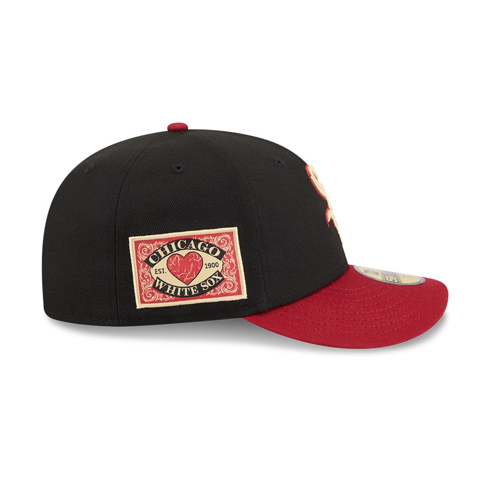 GORRA 59FIFTY MLB CHICAGO WHITE SOX TEAM CARDS NEGRO - 5