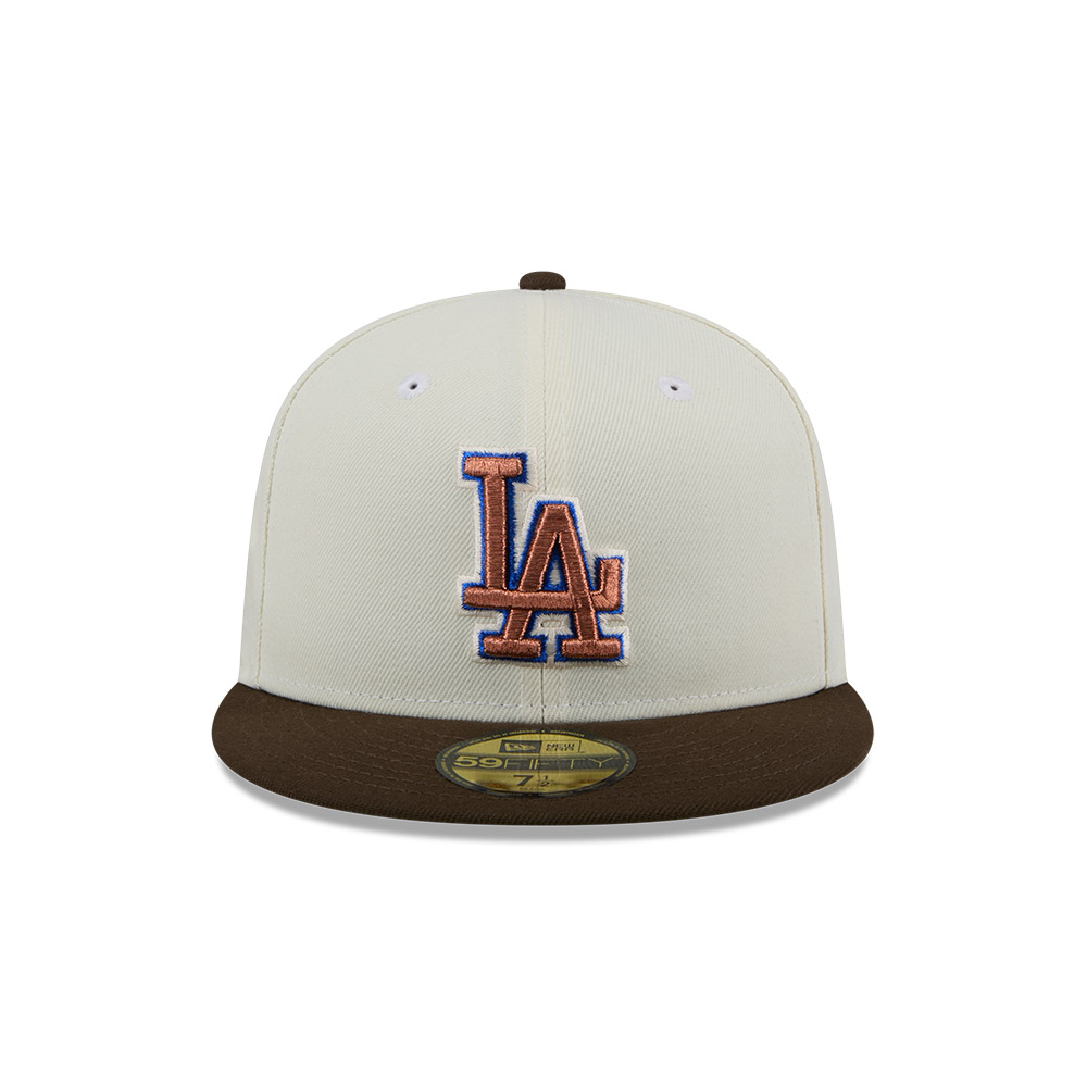 GORRA 59FIFTY MLB LOS ANGELES DODGERS CHROME WALNUT CREMA - 3