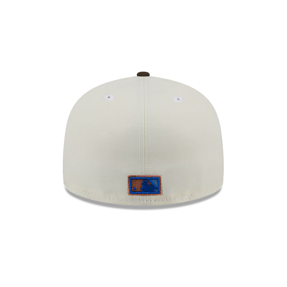 GORRA 59FIFTY MLB LOS ANGELES DODGERS CHROME WALNUT CREMA - 4