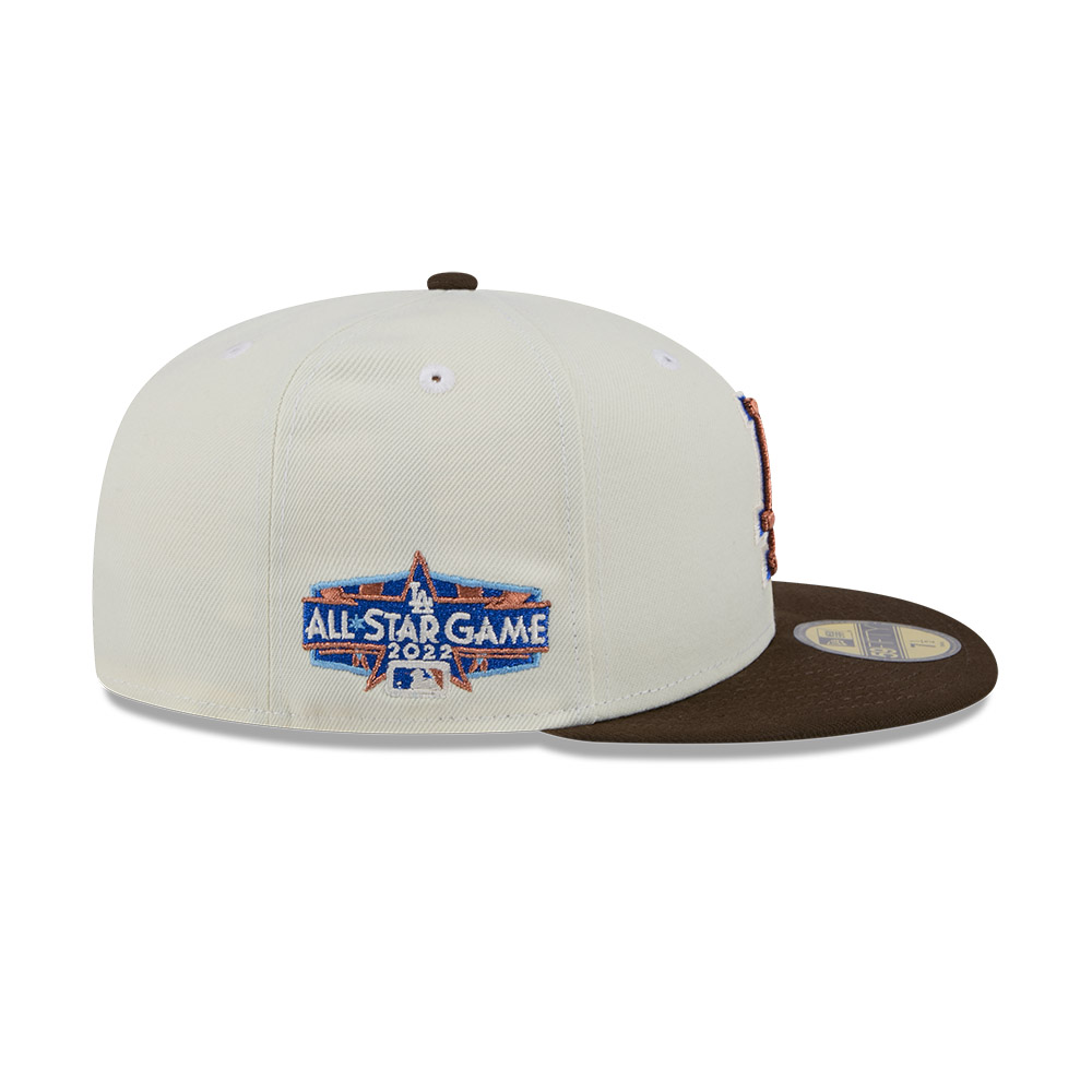 GORRA 59FIFTY MLB LOS ANGELES DODGERS CHROME WALNUT CREMA - 6