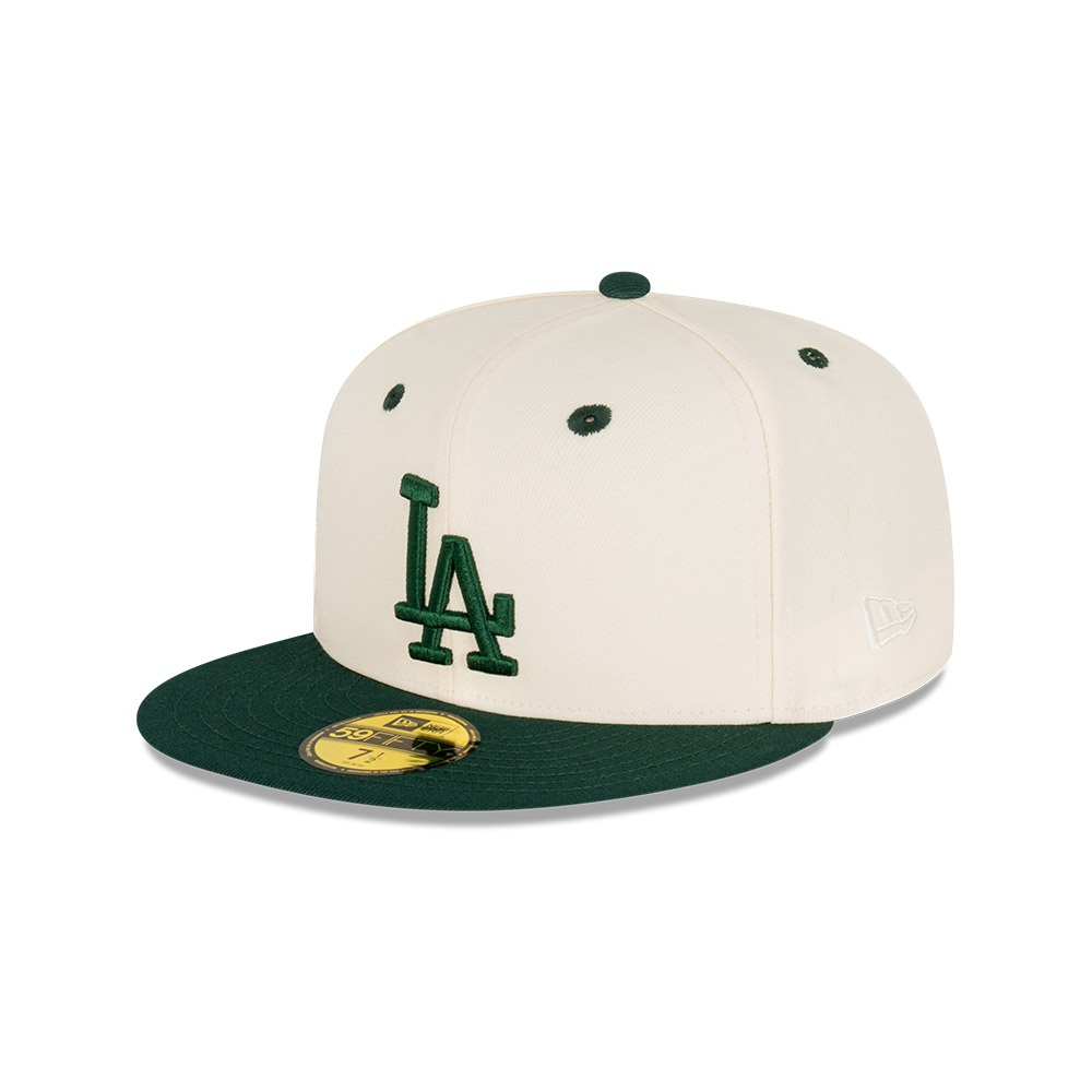 GORRA 59FIFTY MLB LOS ANGELES DODGERS RSTY GREEN CHRM BLANCO - 2