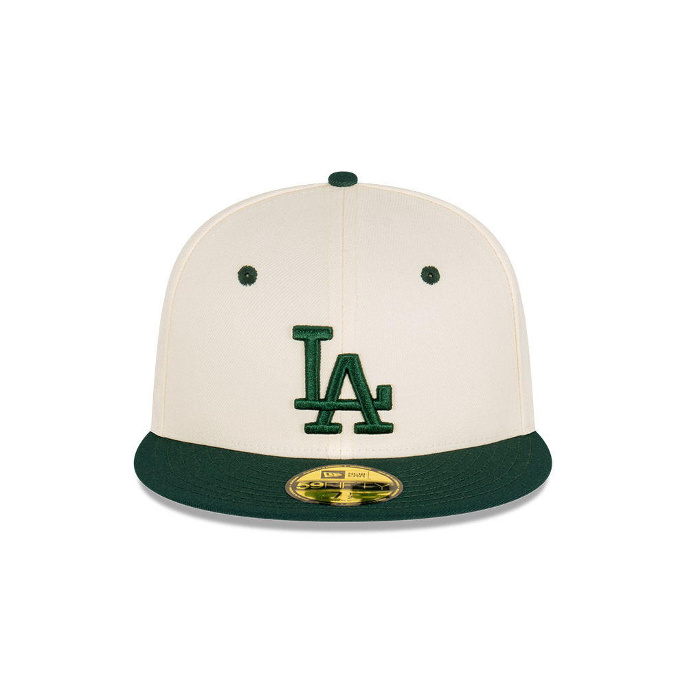 GORRA 59FIFTY MLB LOS ANGELES DODGERS RSTY GREEN CHRM BLANCO - 3