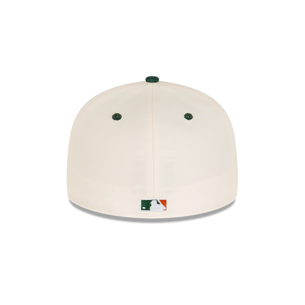 GORRA 59FIFTY MLB LOS ANGELES DODGERS RSTY GREEN CHRM BLANCO - 4