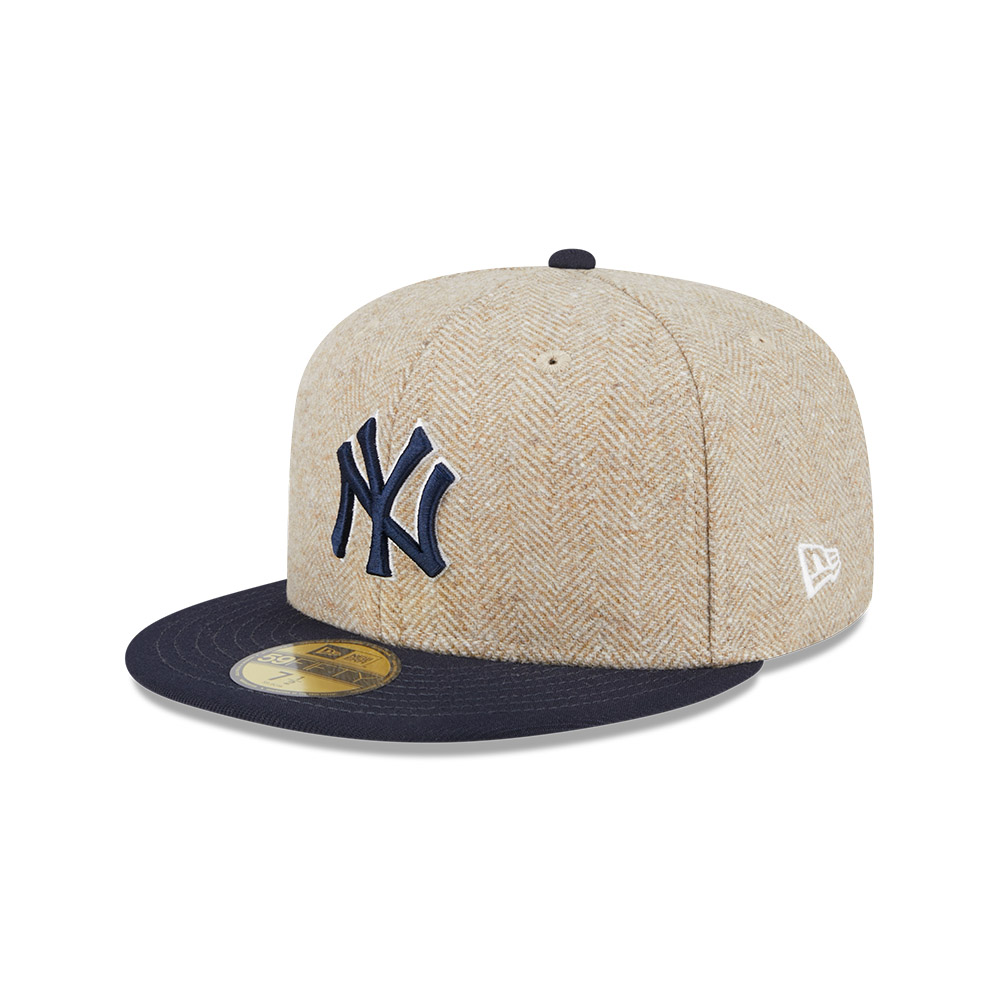 GORRA 59FIFTY MLB NEW YORK YANKEES HERRINGBONE MOON BEIGE - 2