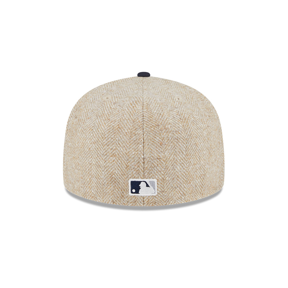 GORRA 59FIFTY MLB NEW YORK YANKEES HERRINGBONE MOON BEIGE - 4