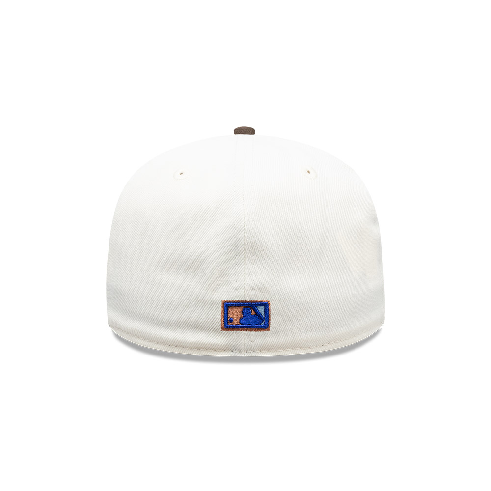 GORRA 59FIFTY MLB NEW YORK YANKEES CHROME WALNUT BLANCO - 4
