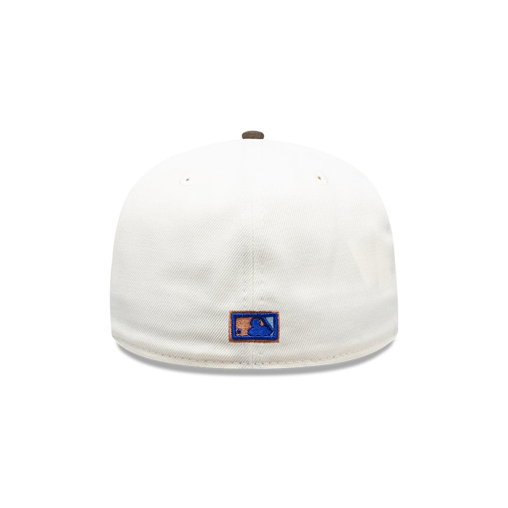 GORRA 59FIFTY MLB NEW YORK YANKEES CHROME WALNUT BLANCO - 4